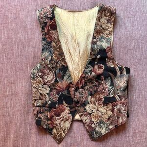 Vintage Velvet Tapestry Vest